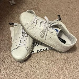 Golden Goose Superstar Ostrich-Stamped - Only worn 2 times! LIKE NEW